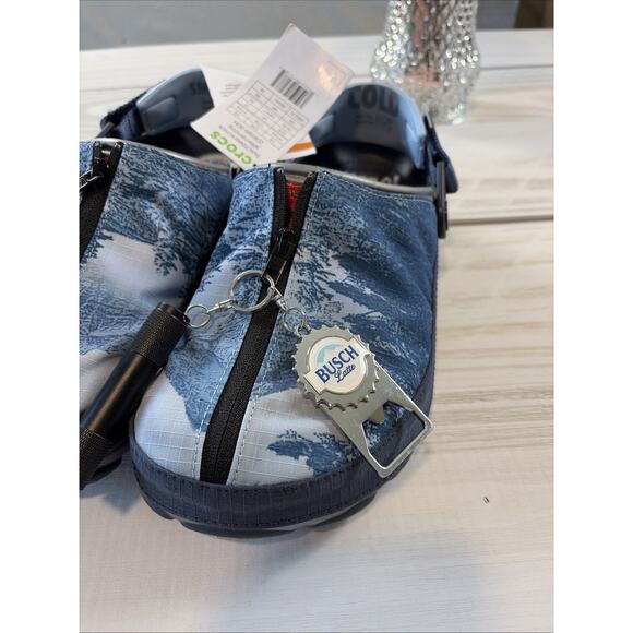Crocs Busch Light Beer M7 W9 All Terrain Clogs Bottle Opener Torch Koozie Shoe main image 9